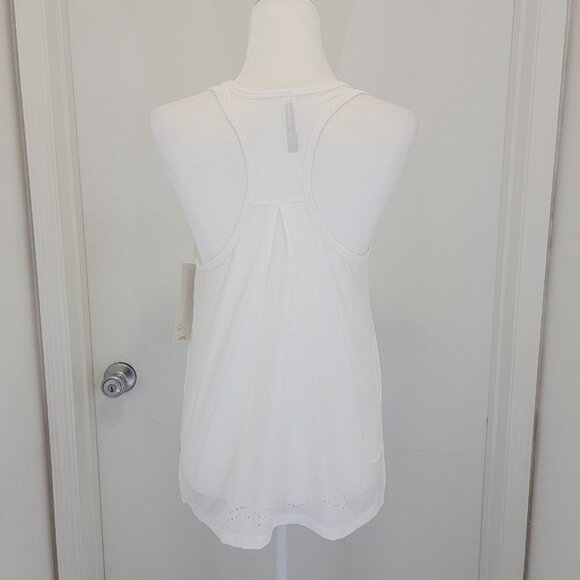 Women's Laser Cut Tank Top White Color - Picture 3 of 6